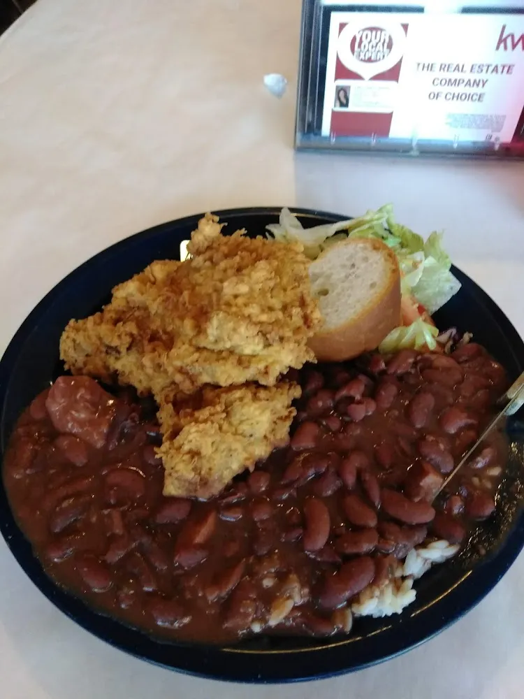 Red Beans N Fried Porkchop